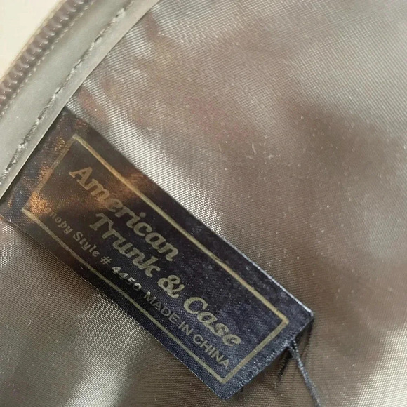 Vintage American Trunk & Case Tapestry 90s travel‎ bag Weekender EUC! - Picture 8 of 13